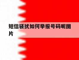 短信骚扰如何举报号码呢图片