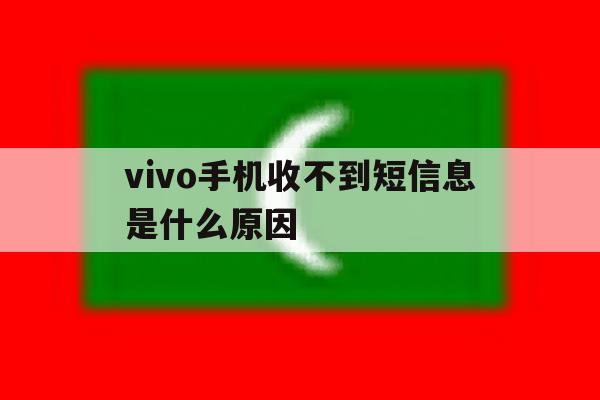 vivo手机收不到短信息是什么原因 vivo手机收不到短信息是什么原因