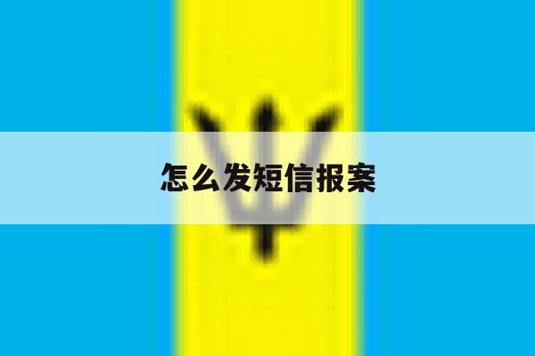 怎么发短信报案 怎么发短信报案