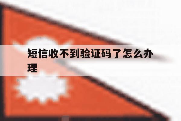 短信收不到验证码了怎么办理 短信收不到验证码了怎么办理