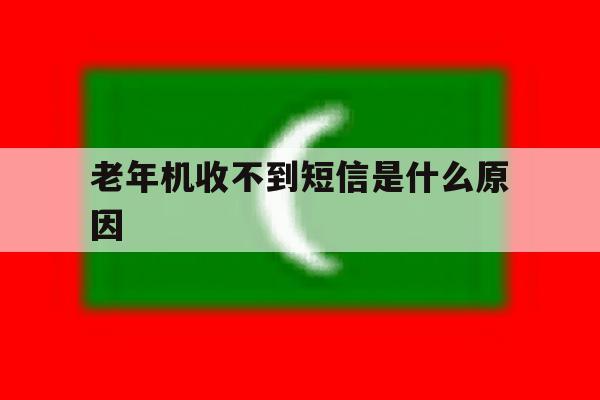 老年机收不到短信是什么原因 老年机收不到短信是什么原因