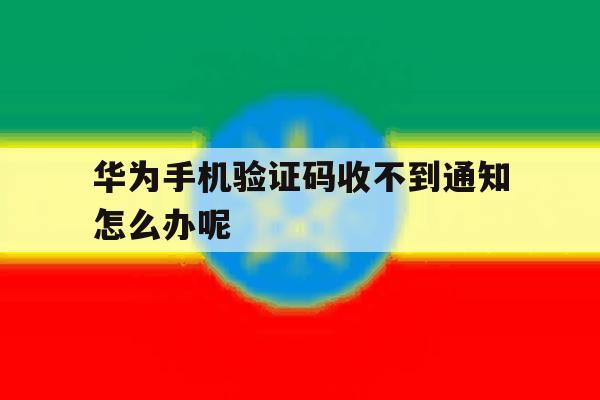 华为手机验证码收不到通知怎么办呢 华为手机验证码收不到通知怎么办呢