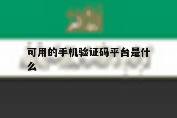 关于可用的手机验证码平台是什么的信息 关于可用的手机验证码平台是什么的信息