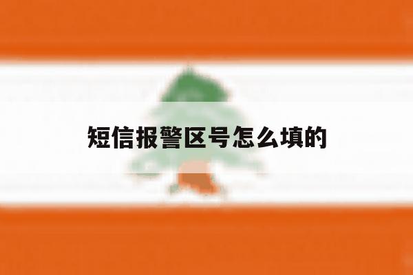 短信报警区号怎么填的 短信报警区号怎么填的