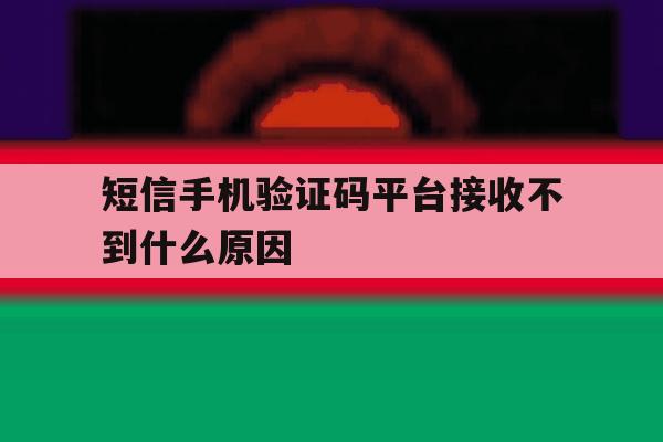 短信手机验证码平台接收不到什么原因 短信手机验证码平台接收不到什么原因