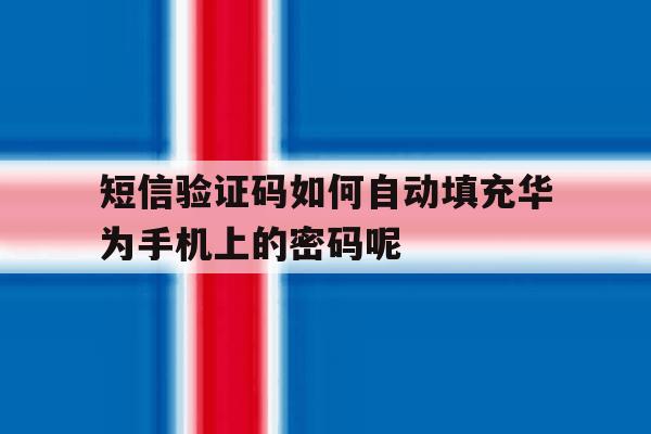 包含短信验证码如何自动填充华为手机上的密码呢的词条 包含短信验证码如何自动填充华为手机上的密码呢的词条