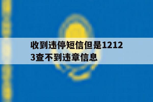 收到违停短信但是12123查不到违章信息 收到违停短信但是12123查不到违章信息