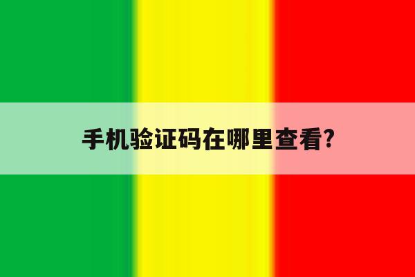 手机验证码在哪里查看? 手机验证码在哪里查看?