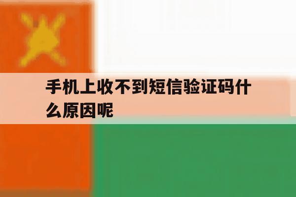 手机上收不到短信验证码什么原因呢 手机上收不到短信验证码什么原因呢