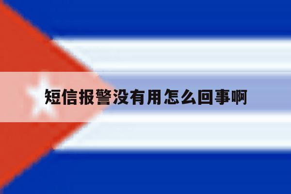 短信报警没有用怎么回事啊 短信报警没有用怎么回事啊