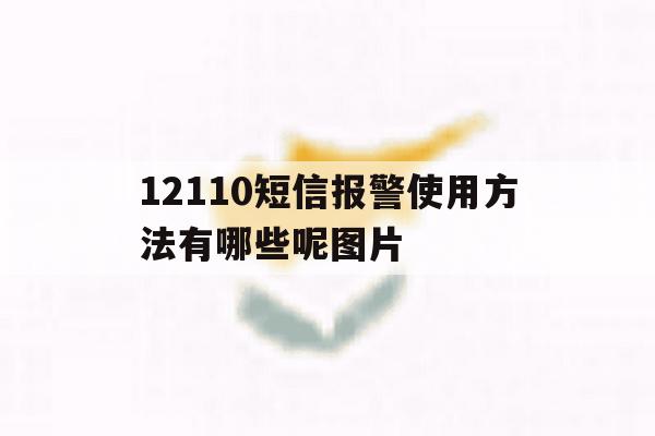 12110短信报警使用方法有哪些呢图片 12110短信报警使用方法有哪些呢图片