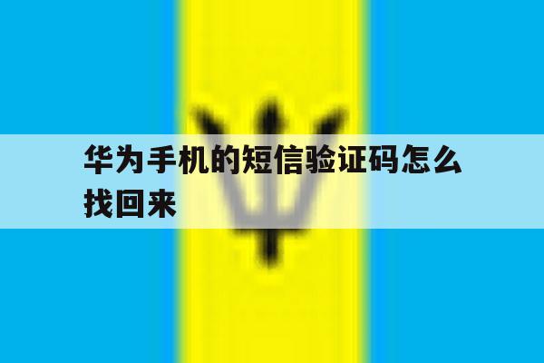 华为手机的短信验证码怎么找回来 华为手机的短信验证码怎么找回来