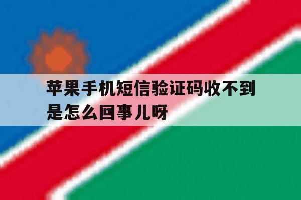 包含苹果手机短信验证码收不到是怎么回事儿呀的词条 包含苹果手机短信验证码收不到是怎么回事儿呀的词条