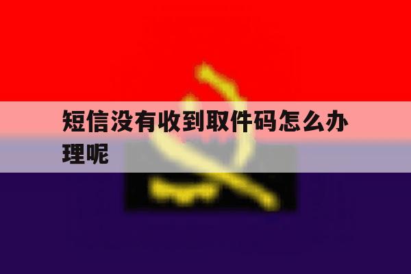 短信没有收到取件码怎么办理呢 短信没有收到取件码怎么办理呢