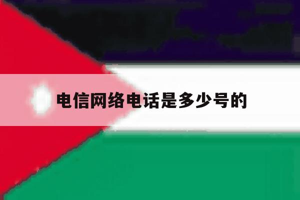 电信网络电话是多少号的 电信网络电话是多少号的