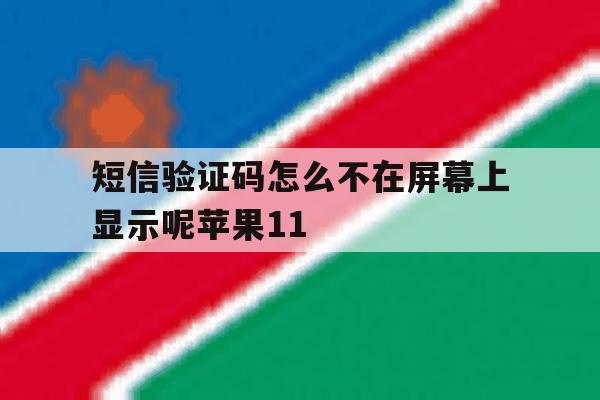 关于短信验证码怎么不在屏幕上显示呢苹果11的信息 关于短信验证码怎么不在屏幕上显示呢苹果11的信息
