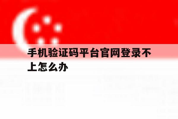 手机验证码平台官网登录不上怎么办 手机验证码平台官网登录不上怎么办