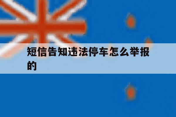 短信告知违法停车怎么举报的 短信告知违法停车怎么举报的