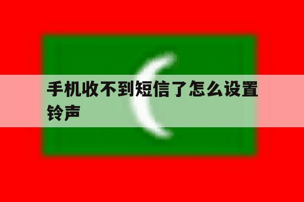 手机收不到短信了怎么设置铃声 手机收不到短信了怎么设置铃声