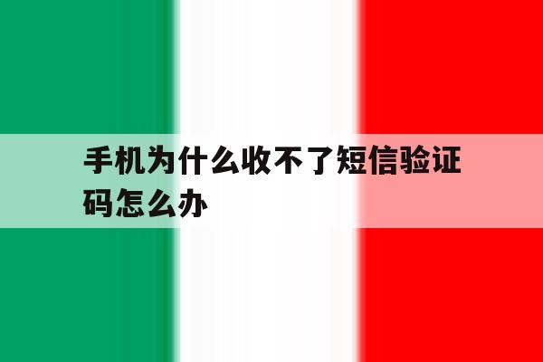 手机为什么收不了短信验证码怎么办 手机为什么收不了短信验证码怎么办