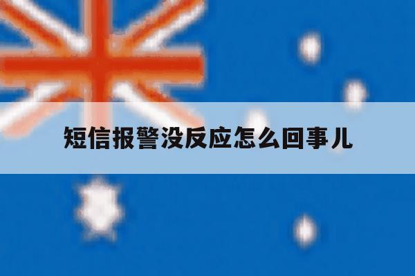短信报警没反应怎么回事儿 短信报警没反应怎么回事儿