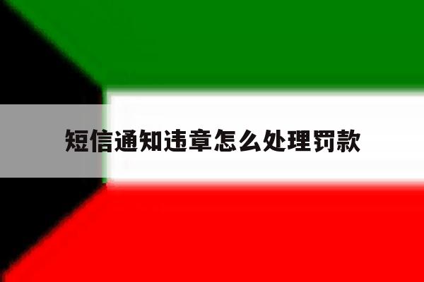 短信通知违章怎么处理罚款 短信通知违章怎么处理罚款