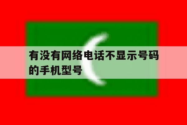 有没有网络电话不显示号码的手机型号 有没有网络电话不显示号码的手机型号