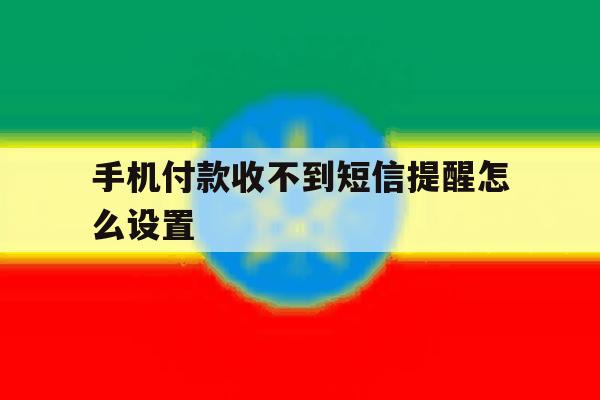 手机付款收不到短信提醒怎么设置 手机付款收不到短信提醒怎么设置
