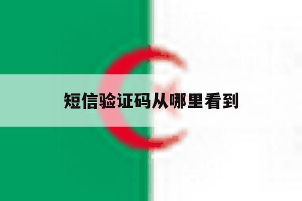 短信验证码从哪里看到 短信验证码从哪里看到