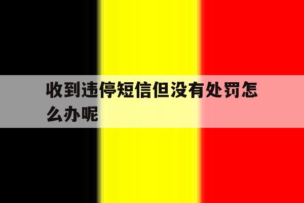 收到违停短信但没有处罚怎么办呢 收到违停短信但没有处罚怎么办呢