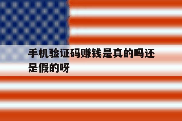 手机验证码赚钱是真的吗还是假的呀 手机验证码赚钱是真的吗还是假的呀