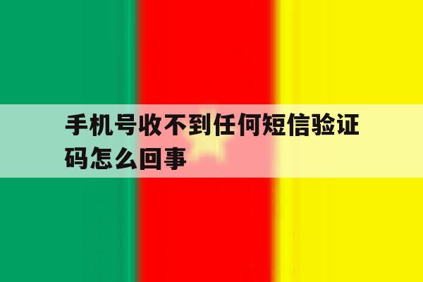 手机号收不到任何短信验证码怎么回事 手机号收不到任何短信验证码怎么回事
