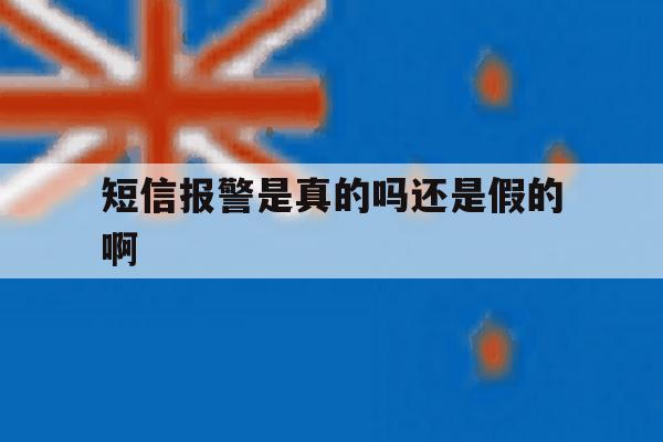 短信报警是真的吗还是假的啊 短信报警是真的吗还是假的啊