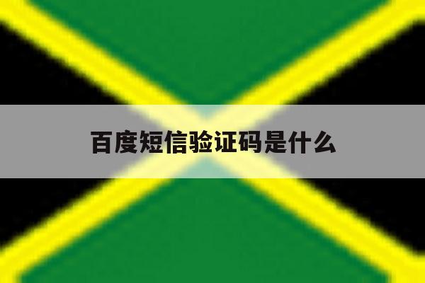 百度短信验证码是什么 百度短信验证码是什么