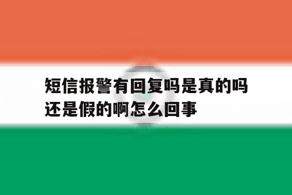 关于短信报警有回复吗是真的吗还是假的啊怎么回事的信息 关于短信报警有回复吗是真的吗还是假的啊怎么回事的信息