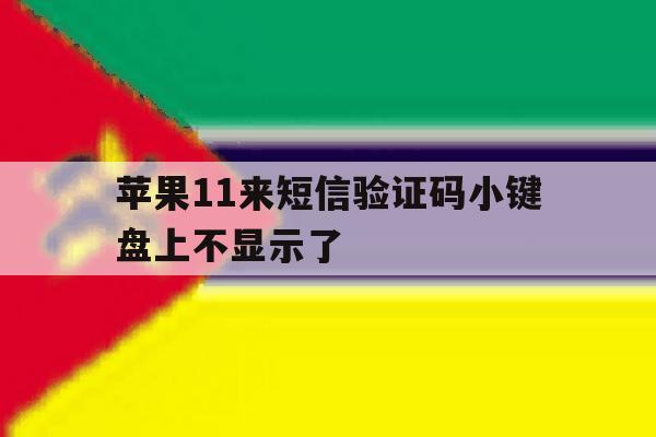 苹果11来短信验证码小键盘上不显示了 苹果11来短信验证码小键盘上不显示了