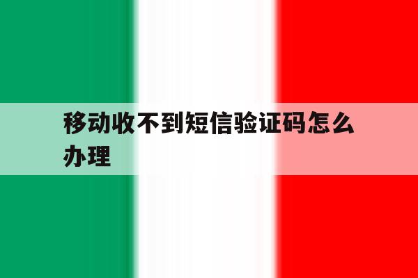 移动收不到短信验证码怎么办理 移动收不到短信验证码怎么办理