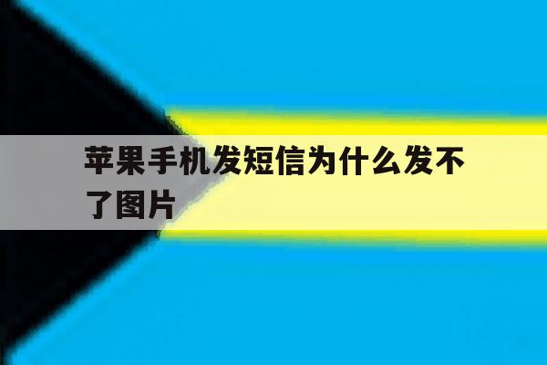 苹果手机发短信为什么发不了图片 苹果手机发短信为什么发不了图片