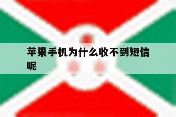 苹果手机为什么收不到短信呢 苹果手机为什么收不到短信呢
