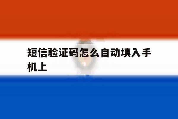 短信验证码怎么自动填入手机上 短信验证码怎么自动填入手机上