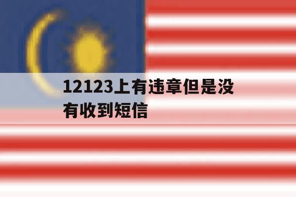 12123上有违章但是没有收到短信 12123上有违章但是没有收到短信
