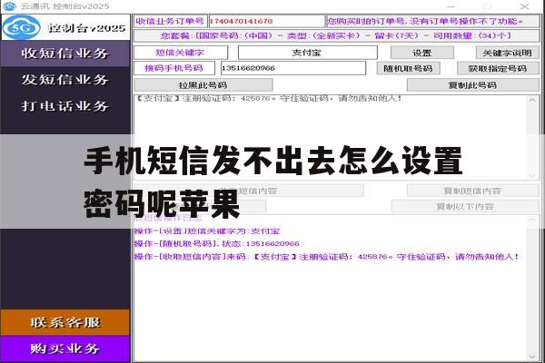 手机短信发不出去怎么设置密码呢苹果 手机短信发不出去怎么设置密码呢苹果