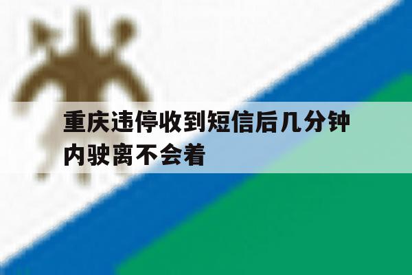 重庆违停收到短信后几分钟内驶离不会着 重庆违停收到短信后几分钟内驶离不会着